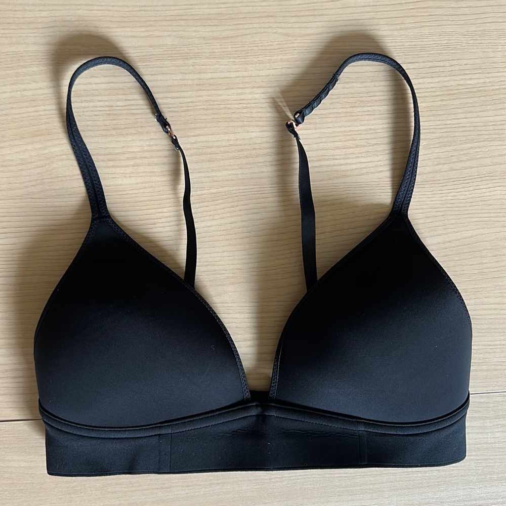 aerie Black Real Me Full Coverage Bra 32B